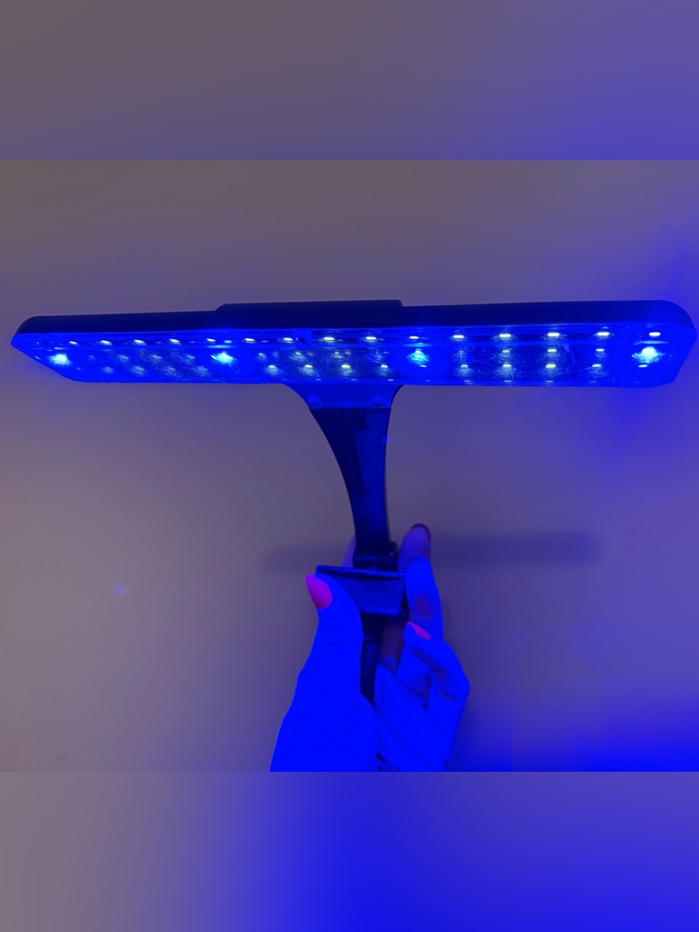Aquarium Fish Tank Reptile Blue LED Light Adjustable
